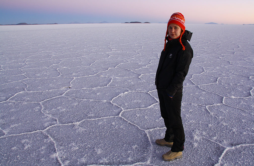 Sunrise on Salar de Uyuni